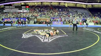 Girls-125 lbs Champ. Round 1 - Emme Delisle, Brighton Hs Girls vs Madisyn Harrison, Marcellus Hs Girls