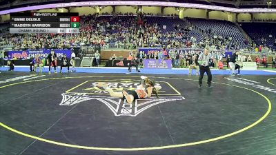 Girls-125 lbs Champ. Round 1 - Emme Delisle, Brighton Hs Girls vs Madisyn Harrison, Marcellus Hs Girls