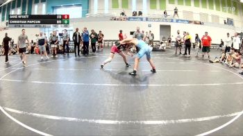 144 lbs Round 3 (4 Team) - Jake Wyatt, Beebe Trained Blue vs Christian Papcun, MF Dynasty