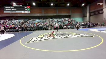 88-90 lbs Round 3 - Lilly Lovell, Nighthawks Wrestling Club vs Jazmine Mayer, Fallon Outlaws WC