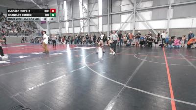65.6-67.2 lbs Champ. Round 1 - Brantley Cortez, Tri-Town Bullyz Wrestling vs Blakely Reffett, Moses Lake Wrestling Club
