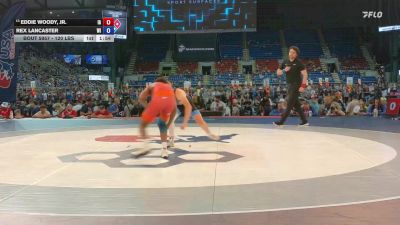 120 lbs Champ. Rd Of 64 - Eddie Woody, Jr., IA vs Rex Lancaster, WI