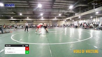 285 lbs Quarterfinal - Caleb Luker, Apache Youth Wrestling vs Lucas Franklin, Keystone Wrestling Club
