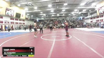 190 lbs Champ. Round 2 - Ed Mozqueda, Spring Valley vs Daniel Smith, Ganado