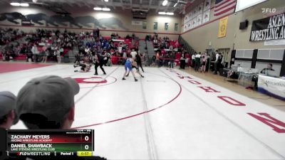 96 lbs Quarterfinal - Zachary Meyers, Ascend Wrestling Academy vs Daniel Shawback, Lake Stevens Wrestling Club