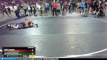 77 lbs Semifinal - Jace Hauan, Bear Cave Wrestling Club vs Jackson Dudley, Black Fox Wrestling Academy