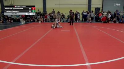 80 lbs Round 1 - Jacob Graber, Summit Wrestling Academy vs Brayton Schleisman, Viking Wrestling Club