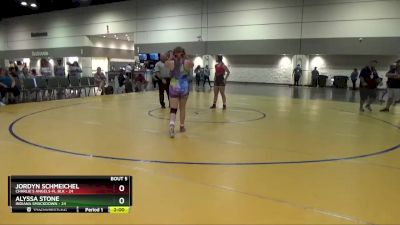 140 lbs Round 2 (8 Team) - Jordyn Schmeichel, Charlie`s Angels-FL Blk vs Alyssa Stone, Indiana Smackdown