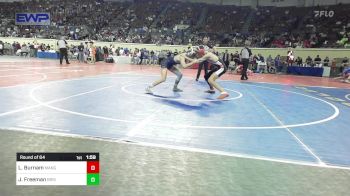 123 lbs Round Of 64 - Lane Burnam, Mangum Wrestling vs Javon Freeman, Bristow