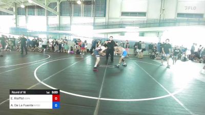 123 kg Round Of 16 - Eddie Rieffel, Espana Wrestling vs Adan De La Fuente, Nyssa Mat Club