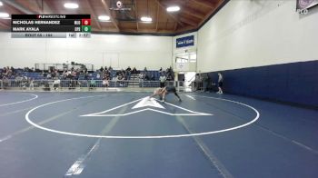 184 lbs Quarterfinal - Nicholas Hernandez, Menlo NCAA vs Mark Ayala, Cal Poly San Luis Obispo