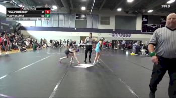 100 lbs Quarterfinal - Ady Sacora, Cedar Rapids Jefferson vs Eva Pentecost, Iowa City Liberty
