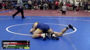 144 lbs Semifinal - Peyton Schafer, Elmwood vs Anthony Gurrola, Homestead