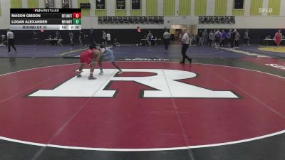 141 lbs Round Of 32 - Mason Gibson, Rutgers-Unattached vs Logan Alexander, WVU Unattached