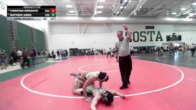 150 lbs Cons. Round 5 - Christian Kirriakos, Yucaipa vs Matthew James, El Dorado