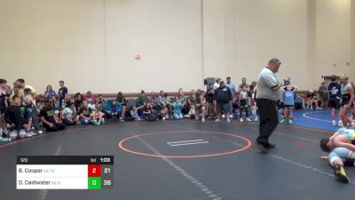 120 lbs Rr Rnd 1 - Brayden Cooper, K8 Tristate Elite vs Dom Caldwater, K8 Silo WC