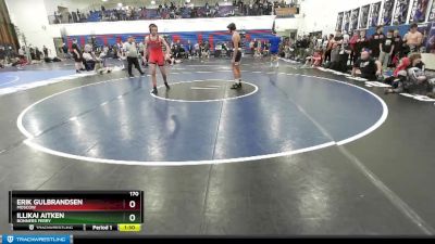 170 lbs Cons. Round 3 - Illikai Aitken, Bonners Ferry vs Erik Gulbrandsen, Moscow