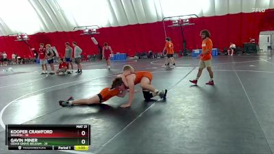 155-156 C Round 3 - Gavin Miner, Cedar Grove-Belgium vs Kooper Crawford, Waukon