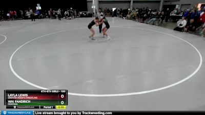 100 lbs Cons. Round 4 - Wai Fandrich, Montana vs Layla Lewis, Greater Heights Wrestling