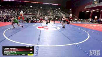 4A-175 lbs Champ. Round 1 - Trinity Chavez, Kelly Walsh vs Logan Mendoza, Thunder Basin High School