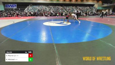 115 lbs Round Of 16 - Vincent Peyron Jr., Red Wave Wrestling vs Nate Mitchell, USA Gold