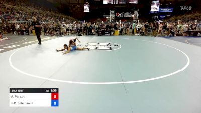 100 lbs Round Of 64 - Alycia Perez, IL vs Chevy Coleman, LA