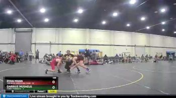 138 lbs Round 3 (6 Team) - Ryan Mann, Tar River Wrestling Club vs Darrius Musaeus, Funky Monkeys