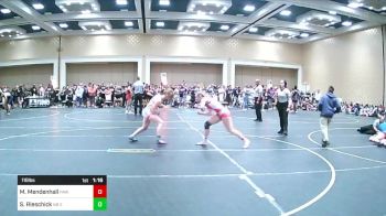 116 lbs Round Of 64 - Mackenzie Mendenhall, Paw vs Sierra Rieschick, NB Elite