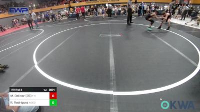 73-76 lbs Rr Rnd 3 - Maxx Dolinar (76), F-5 Grappling vs Romeo Rodriguez, Woodward Youth Wrestling