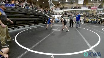 85 lbs Round Of 16 - Nathanial Brunson, Noble Takedown Club vs Kardyn Prasch, Harrah Little League Wrestling