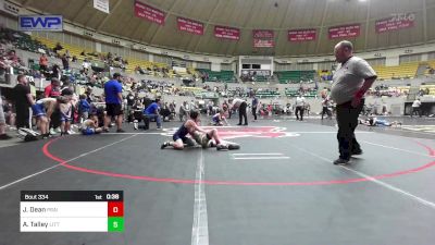 67 lbs Consi Of 8 #2 - Jett Dean, Prairie Grove Youth Wrestling vs Ace Talley, Little Rock Wrestling Club