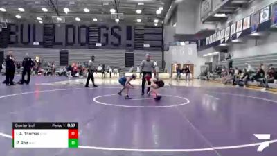 69-77 lbs Quarterfinal - Addison Thomas, Greencastle Youth Wrestling vs Payson Roe, Western Wrestling Club