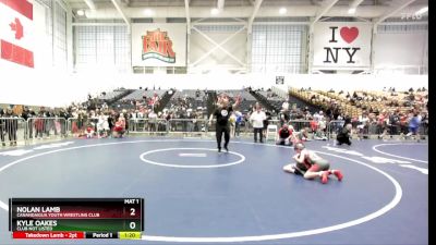 80 lbs Champ. Round 2 - Nolan Lamb, Canandaigua Youth Wrestling Club vs Kyle Oakes, Club Not Listed