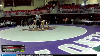 150 lbs Round 1 (16 Team) - Mason Petersen, Columbus vs Reece Santamaria, Papillion-La Vista South