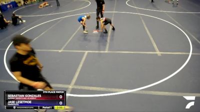 71 lbs 5th Place Match - Sebastian Gonzales, Summit Wrestling Academy vs Jase Lesetmoe, Minnesota