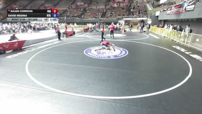 157 lbs Cons. Rd Of 16 - Julian Cordova, Patriots Wrestling Club vs David Medina, Beat The Streets - Los Angeles