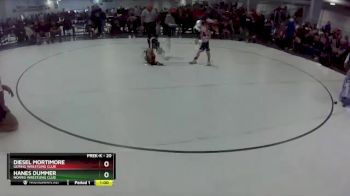 20 lbs Quarterfinal - Hanes Dummer, Norris Wrestling Club vs Diesel Mortimore, Gering Wrestling Club