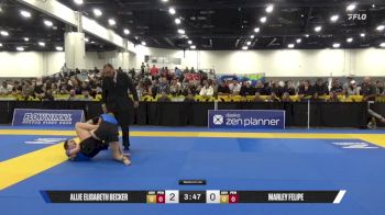 Marley Felipe vs Allie Elisabeth Becker 2025 World IBJJF Jiu-Jitsu No-Gi Championship