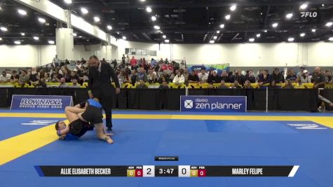 Marley Felipe vs Allie Elisabeth Becker 2025 World IBJJF Jiu-Jitsu No-Gi Championship