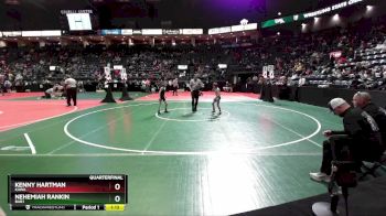 65 lbs Quarterfinal - Kenny Hartman, KAWA vs Nehemiah Rankin, BAB1