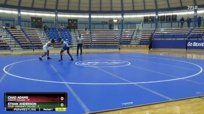 197 lbs Finals (2 Team) - Ethan Anderson, Colby Community College vs Chad Adams, Cowley College