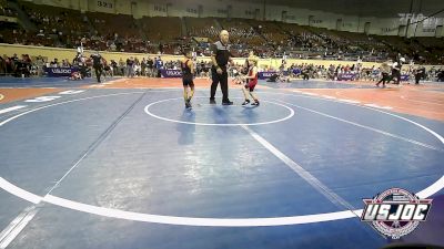 52 lbs Consi Of 16 #2 - Tom Trimble, Oklahoma Wrestling Academy vs Jameson Se, F-5 Grappling