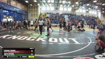 175 lbs Cons. Round 2 - Seth Ryder, Venice High School vs Josiah Twigg, Black Hive Wrestling Club