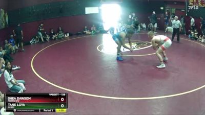 138 lbs Quarterfinal - Shea Dawson, Morro Bay vs Tank Loya, OCRTC