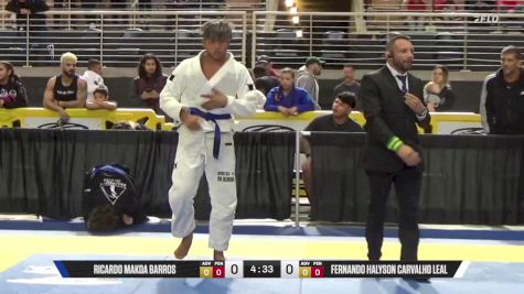 Fernando Halyson Carvalho Leal vs Ricardo Makoa Barros 2025 Pan Jiu Jitsu IBJJF Championship