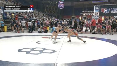 105 lbs Cons. Sub-quarters - Alexandra Sebek, Illinois vs Dilynn Albrecht, Wisconsin