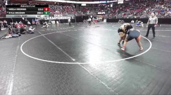 Girls 235 lbs Cons. Semi - Keela Deering, Clintonville-Girls vs Kyla Brasier, Green Bay West/E/SW-Girls