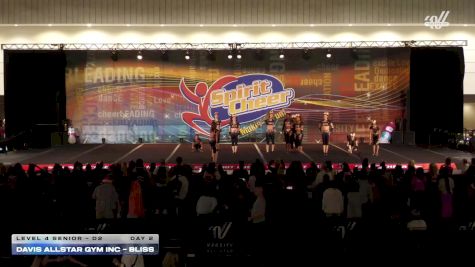 Davis Allstar Gym Inc - Bliss [2025 L4 Senior - D2 Day 2] 2025 Spirit Cheer Dance Grand Nationals & Cheer Nationals