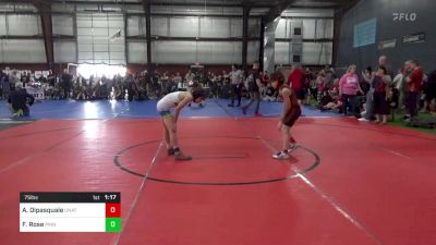 75 lbs Quarterfinal - Andrew Dipasquale, Unattached vs Forest Rose, Princeton