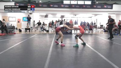 138 lbs Cons. Quarters - Aaliyah Gonzalez, Rider Women's Wrestling Club vs Hannah Bryson, Boston University